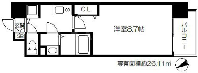 サムティ都島Northの間取り