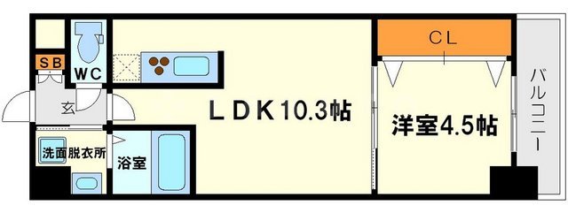 セノアタワー新大阪の間取り