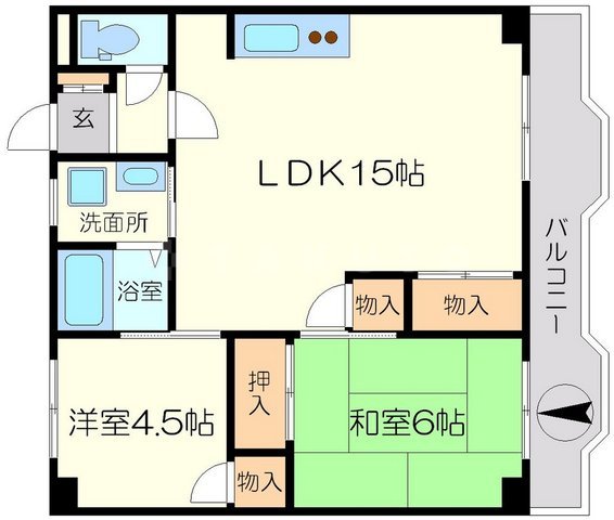 ハイツ香花園の間取り