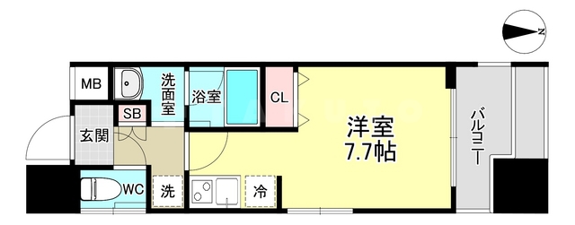 パークフラッツ東三国の間取り