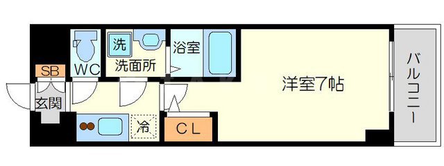 エスリード大阪クレストコートの間取り