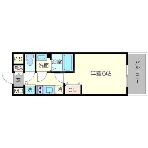 プレサンス新大阪ヴィガの間取り