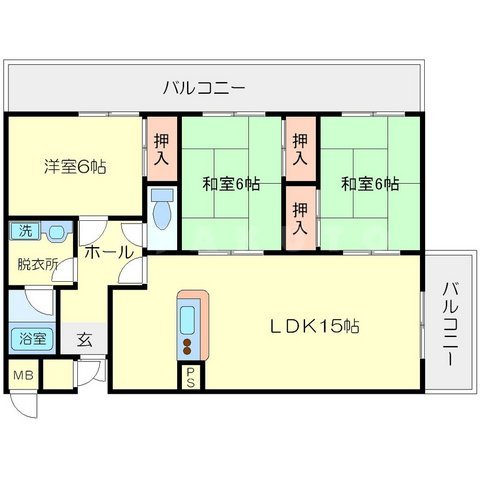 パークヒル尾崎の間取り