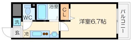 フローライト新大阪の間取り