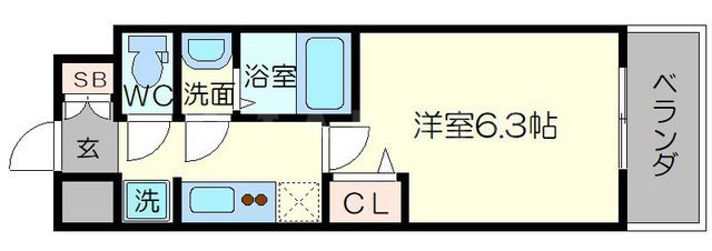 スプランディッドVの間取り