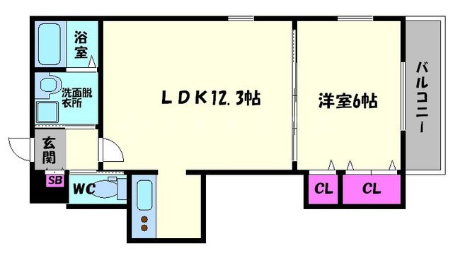 ラルーチェ都島の間取り