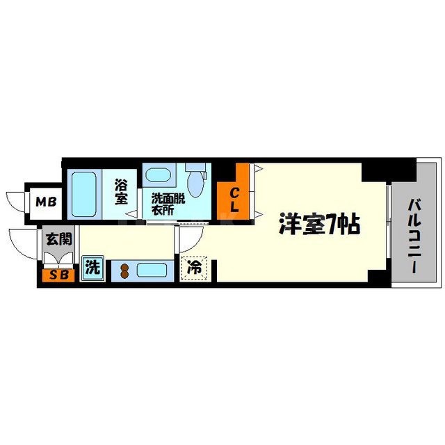 エステムコート新大阪Ⅹザ・ゲートの間取り