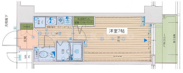 エスリード南森町駅前の間取り