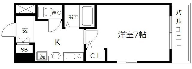 エスリード南森町駅前の間取り
