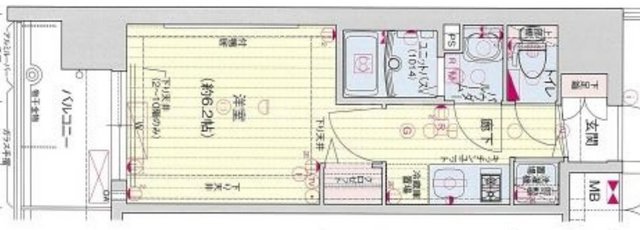 プレサンス南森町駅前の間取り