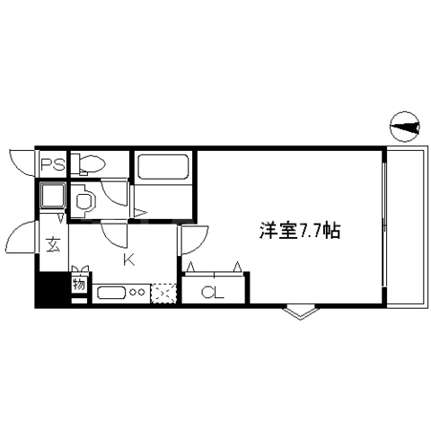 東明マンション新東の間取り