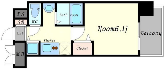 ララプレイス新大阪シエスタの間取り