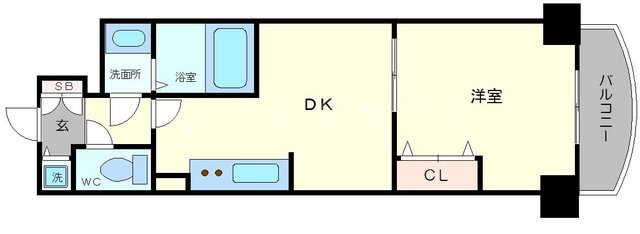 ノルデンタワー天神橋の間取り