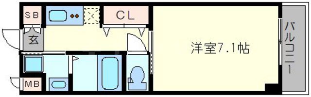 第5クリスタル三国駅前の間取り