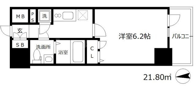 エスリード天神橋筋六丁目の間取り