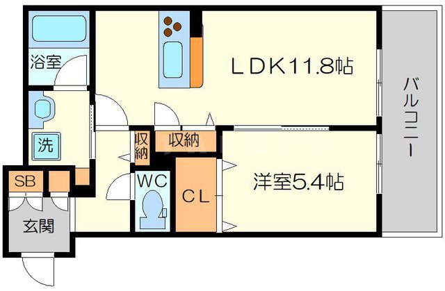 シャーメゾンshin-osaka westの間取り