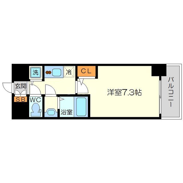 S-RESIDENCE新大阪駅前の間取り