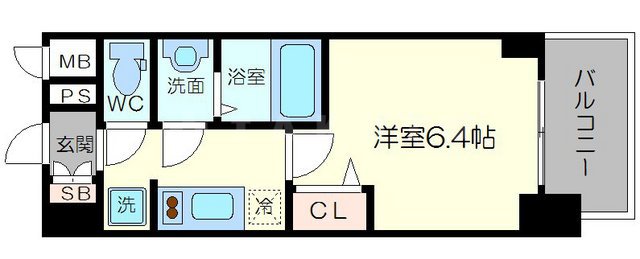 プレサンス新大阪ジェイズの間取り