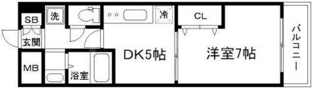 ノルデンハイム新大阪Ⅱの間取り