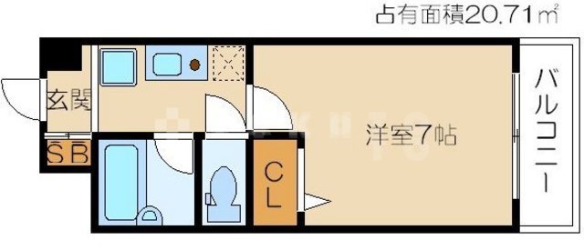 ノルデンハイムリバーサイド天神橋の間取り