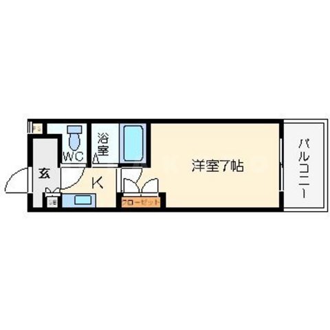 ハイツコンフォートB棟の間取り