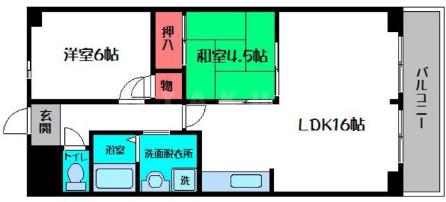 都島北通りマンションの間取り