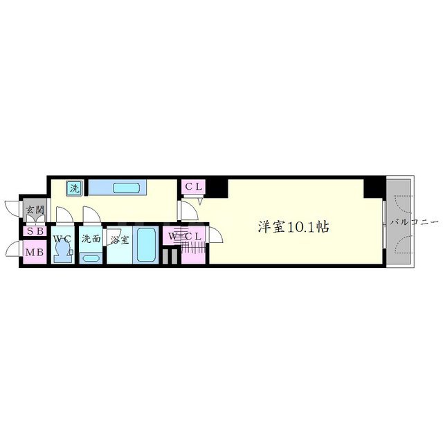 アーバンヴュー横山の間取り