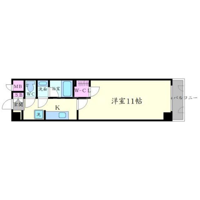 アーバンヴュー横山の間取り