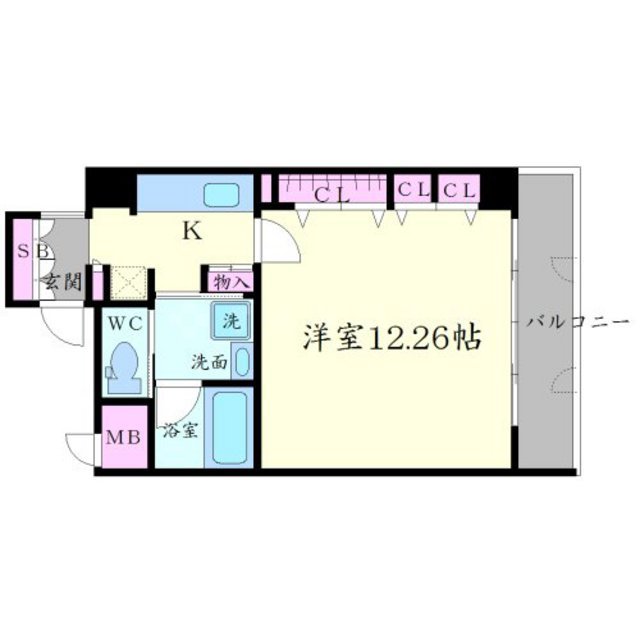 アーバンヴュー横山の間取り
