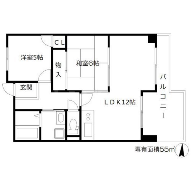 メゾンエルミタージュの間取り