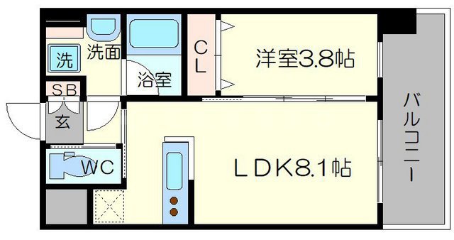 エスタート御幣島の間取り