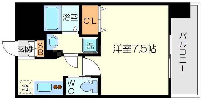 プライマル新大阪の間取り