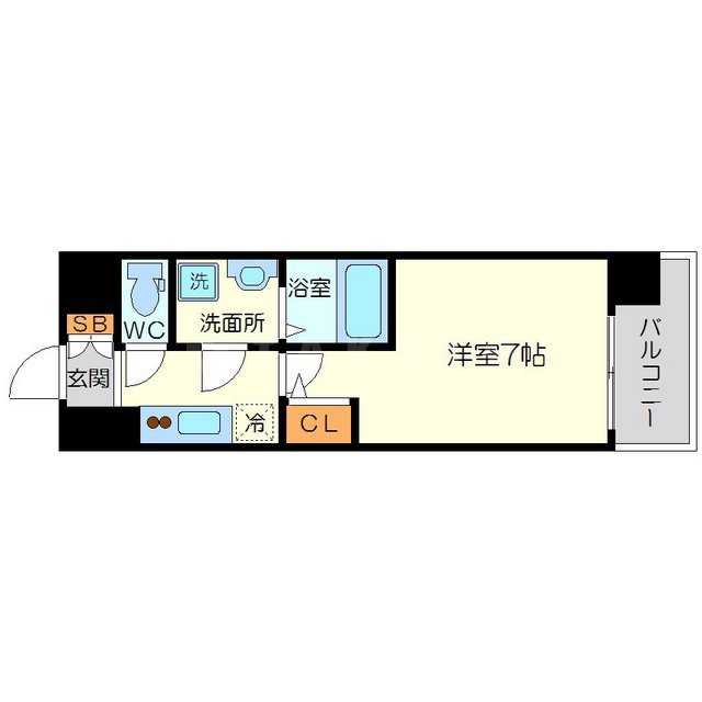 S-RESIDENCE新大阪Ridenteの間取り