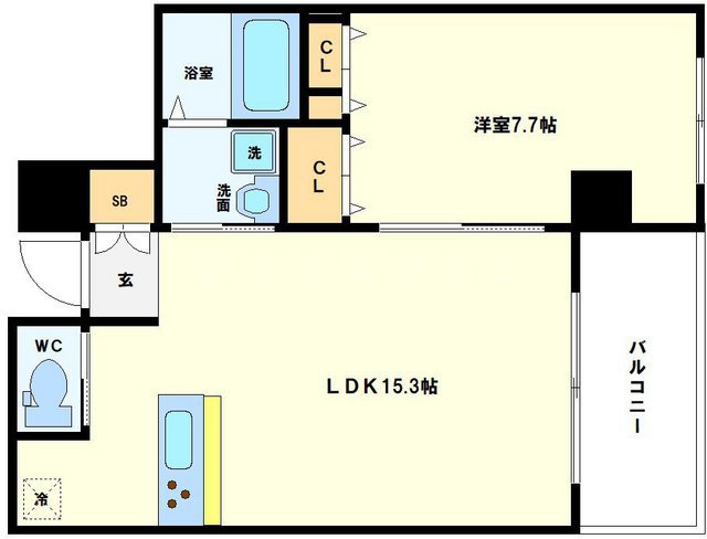 フローレス都島Ⅰの間取り