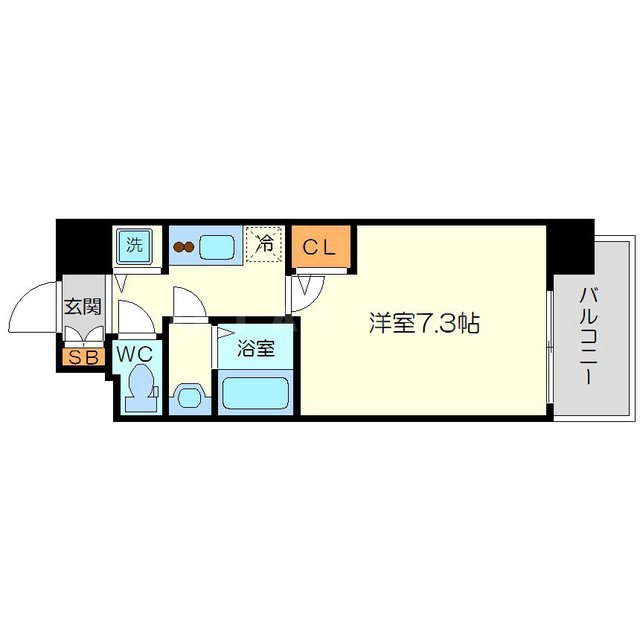 S-RESIDENCE新大阪Ridenteの間取り