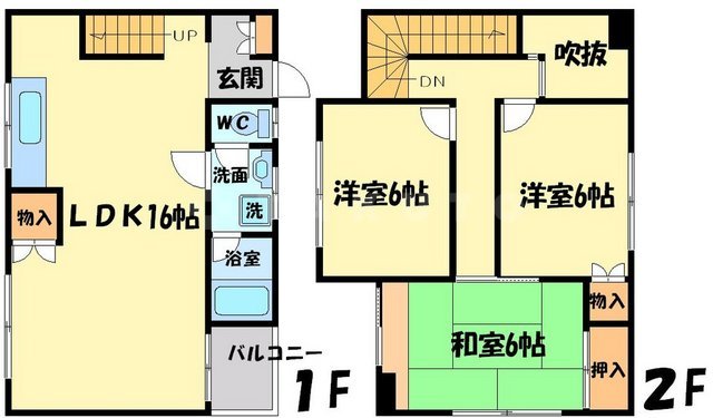 ヴィラ春日丘の間取り