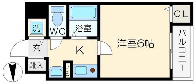 グローディア天満橋(旧センティ天満橋)の間取り