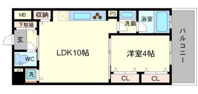 Mid Court新大阪の間取り