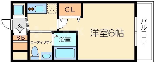エステムコート新大阪Ⅷレヴォリスの間取り