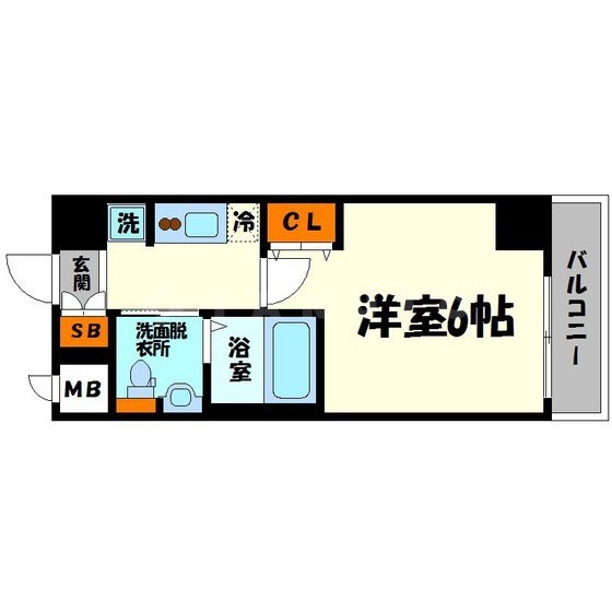 エステムコート新大阪Ⅷレヴォリスの間取り