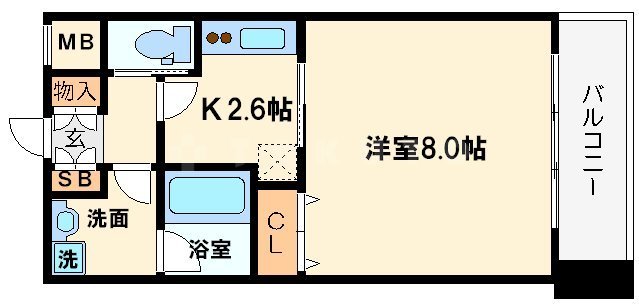 アーバンフラッツ西中島の間取り