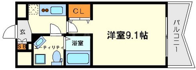 セレニテ新大阪弐番館の間取り