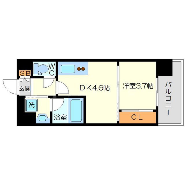 EL-Sia Shin-Osakaの間取り