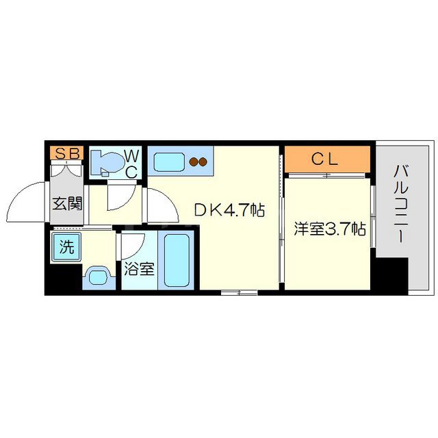 EL-Sia Shin-Osakaの間取り