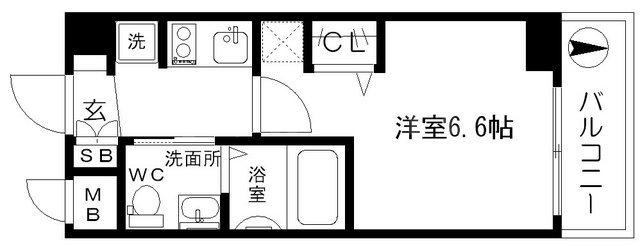 エステムコート新大阪IXグランブライトの間取り