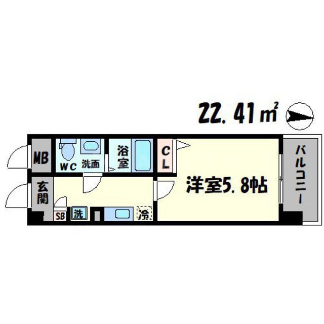 アーデン新大阪の間取り