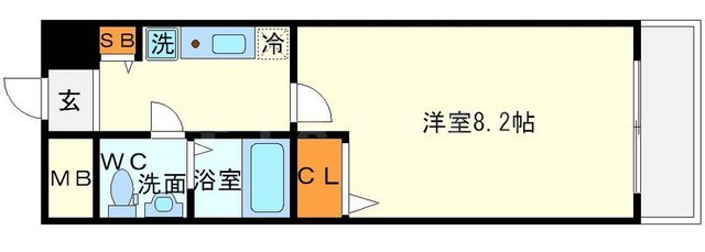アーデン新大阪の間取り