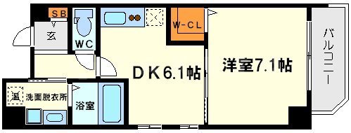 クリスタルグランツ新大阪の間取り