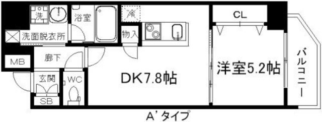 クリスタルグランツ新大阪の間取り