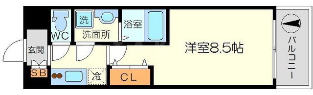 ジュネス新大阪レジデンスの間取り
